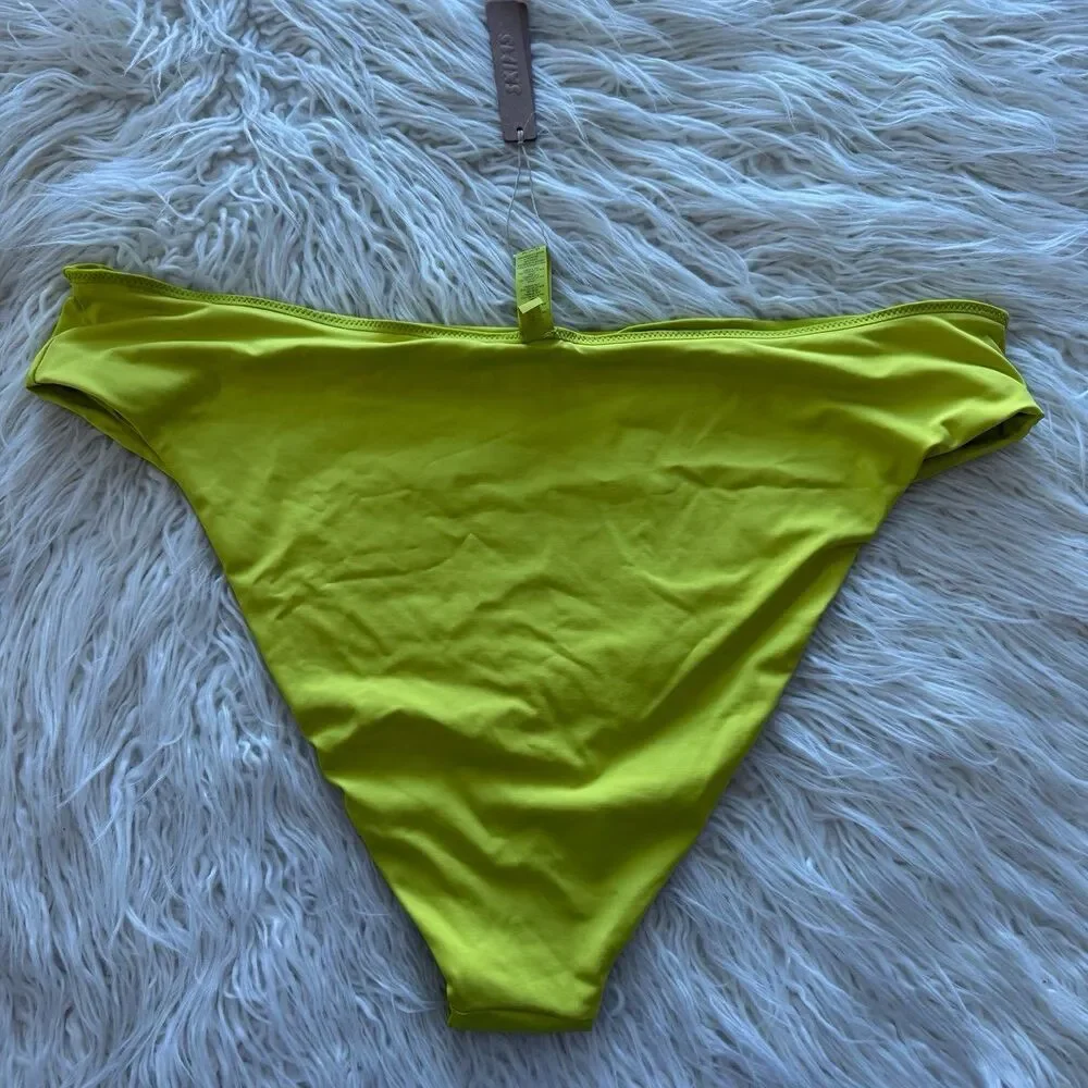 Skims Signature Swim Mid Waist Bottom Citrus Size 4X